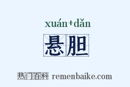 悬胆是什么意思的图片